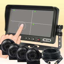 Mobile Camera Observation System with Touch Screen Quad Monitor